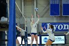 VB vs MHC  Wheaton Women's Volleyball vs Mount Holyoke College. - Photo by Keith Nordstrom : Wheaton, Volleyball, VB